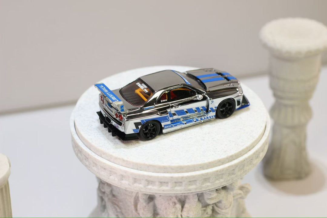 [Preorder] Nitro Blaze 1:64 Skyline ER34 LB Super Silhouette Widebody (2 Versions)