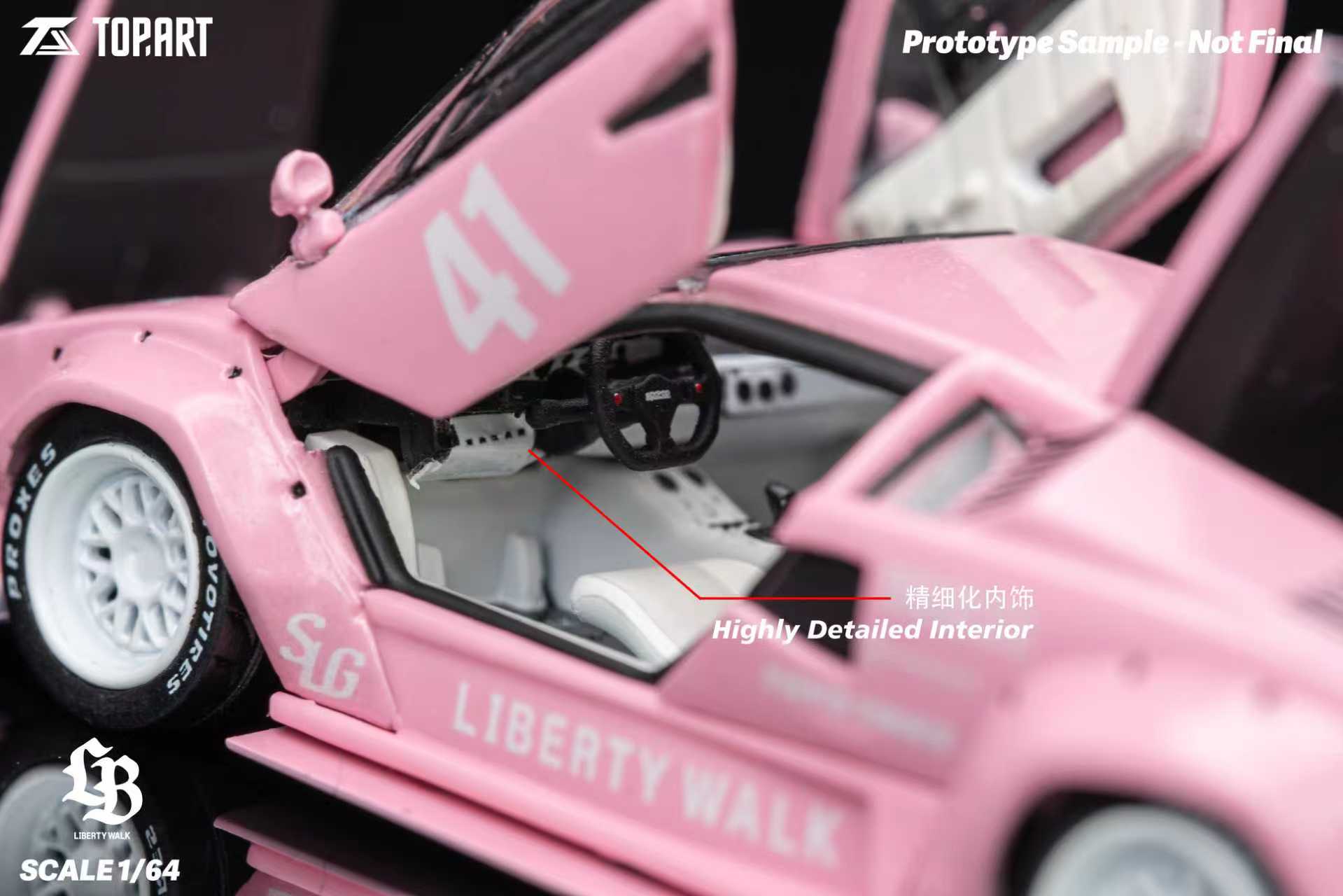 Preorder] TOPART 1:64 LBWK Lamborghini Countach TAO640012