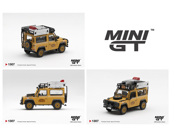 Preorder] MINI GT 1:64 Land Rover Defender 90 1985 Camel Trophy