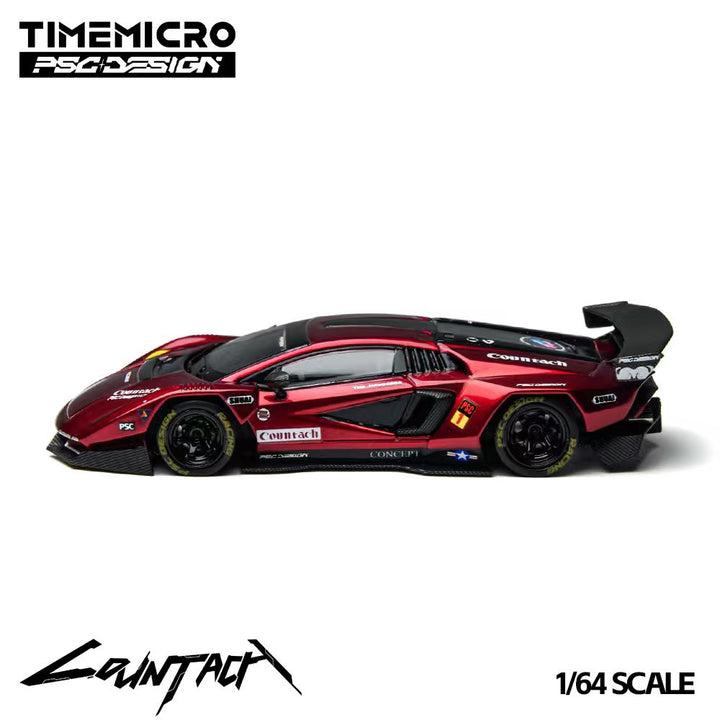 [Preorder] TimeMicro X PSC DESIGN 1:64 Lamborghini Countach “V” Scarlet TM647705