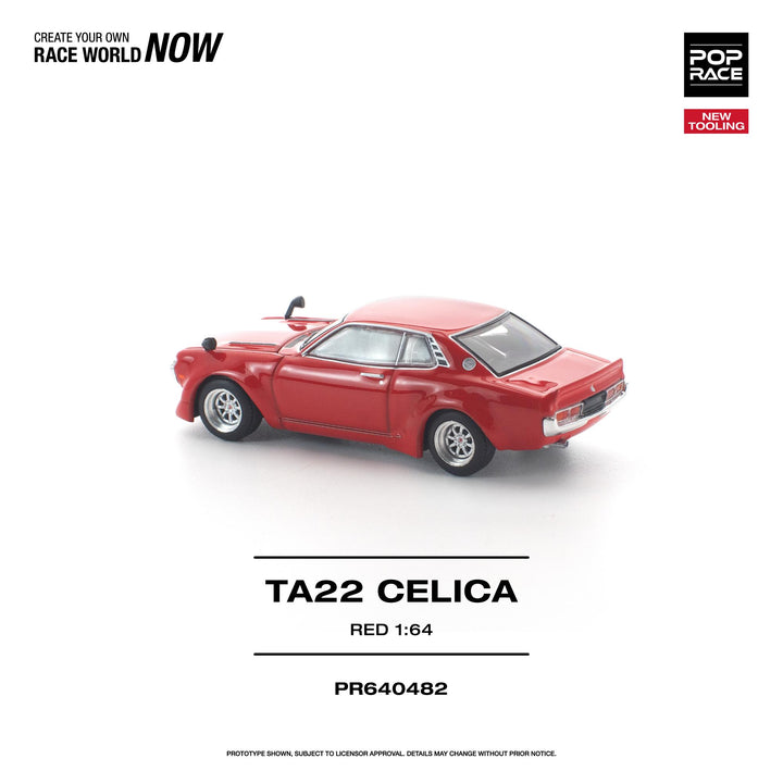 [Preorder] POPRACE 1:64 Toyota TA22 CELICA RED NEW TOOLING PR640482