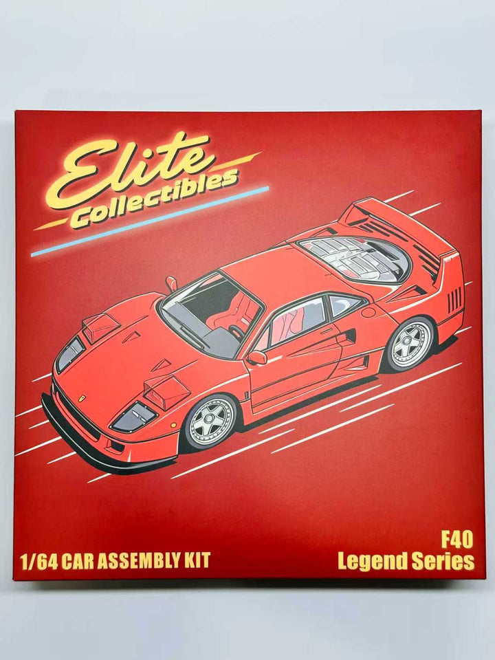 Elite Collectibles 1:64 F40 Original color and unpainted parts kit
