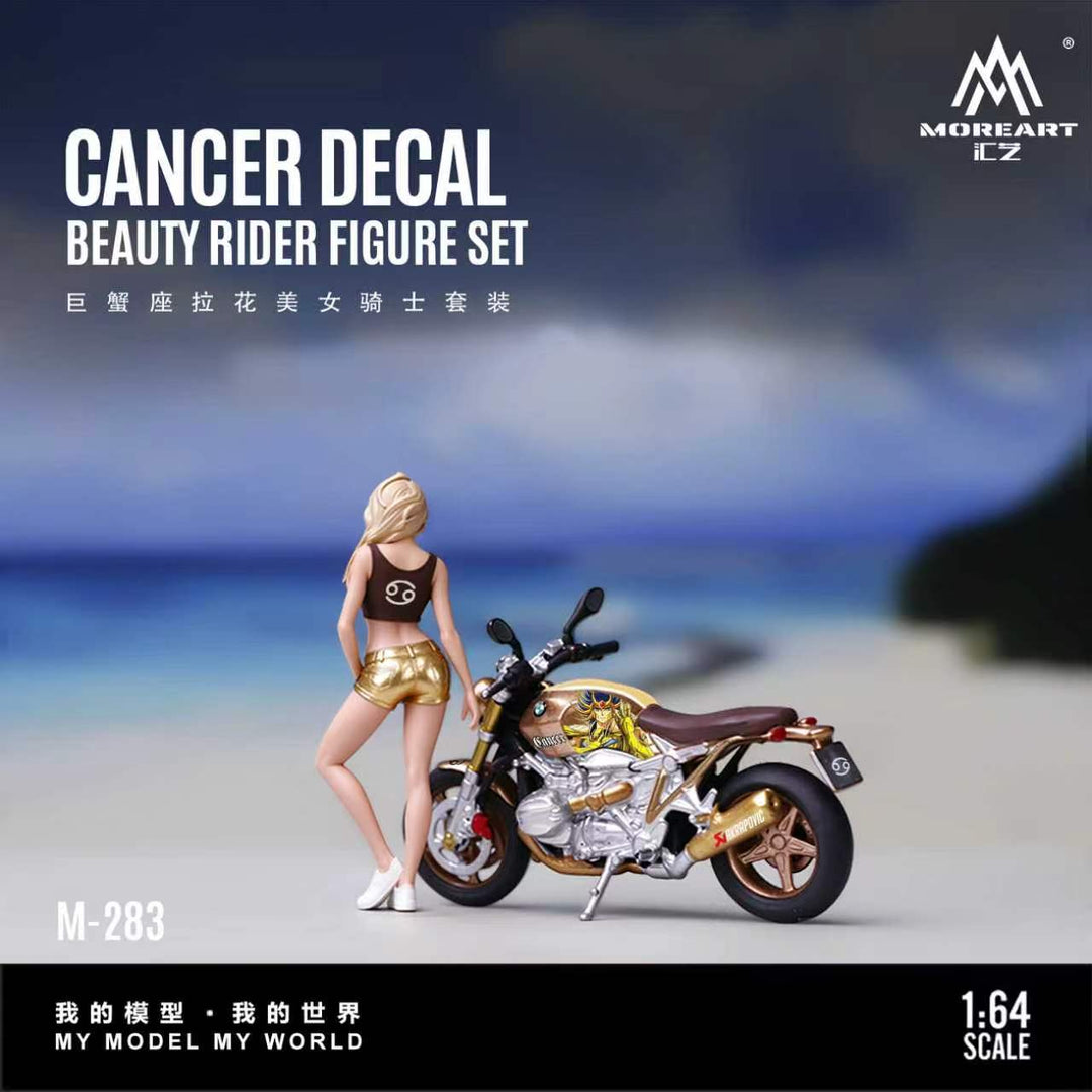 [Preorder] MoreArt 1:64 CANCER DECAL BEAUTY RIDER FIGURE SET MO222283