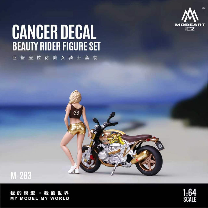 [Preorder] MoreArt 1:64 CANCER DECAL BEAUTY RIDER FIGURE SET MO222283