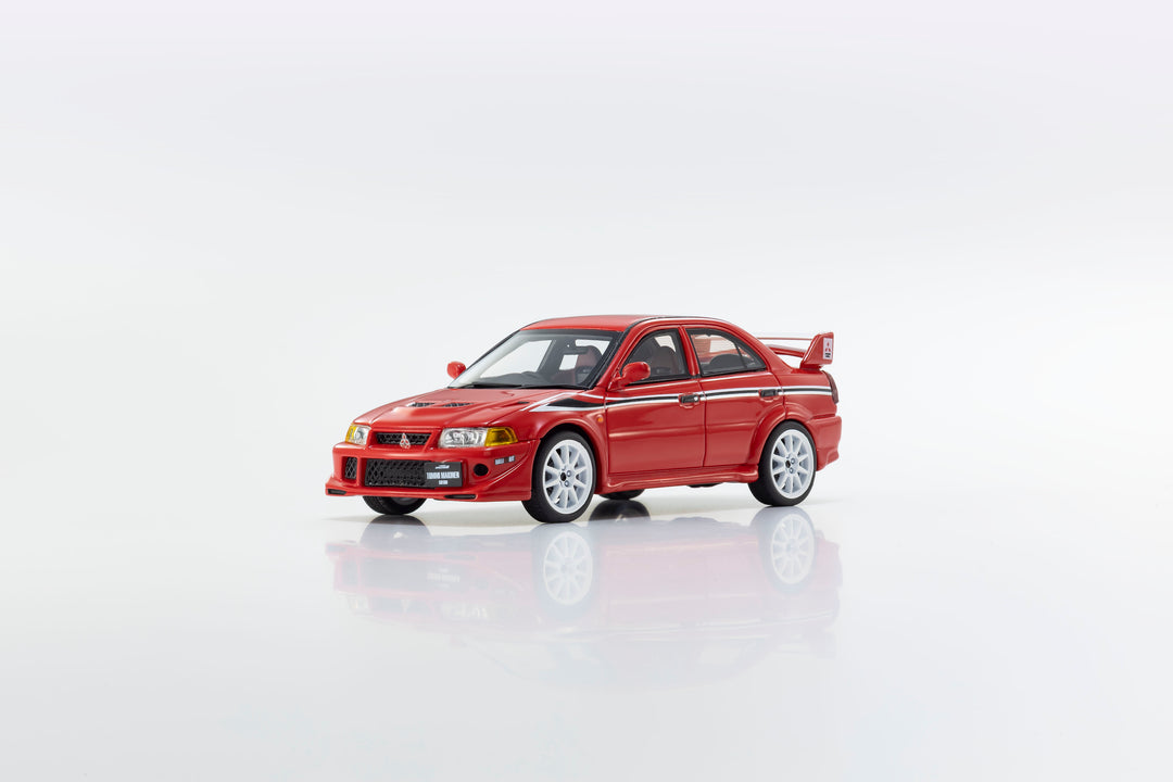 Kyosho 1:43 Mitsubishi Lancer Evolution VI TME Red with Rallyart Stripe KSR43116R