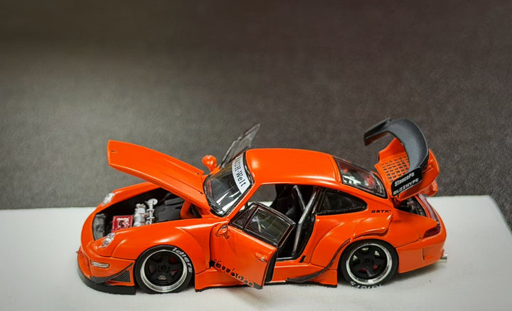 [Preorder] PGM 1:64 Porsche RWB 993 Thermal Orange PGM-640315 (2 Versions)