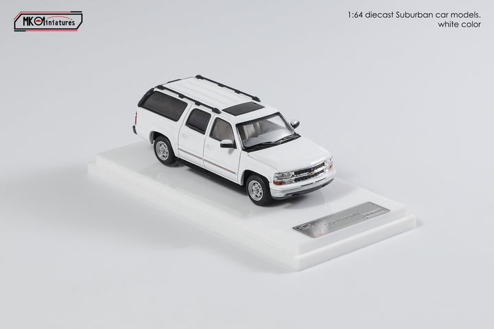 [Preorder] MK Miniatures 1:64 2003 Chevrolet Suburban - White