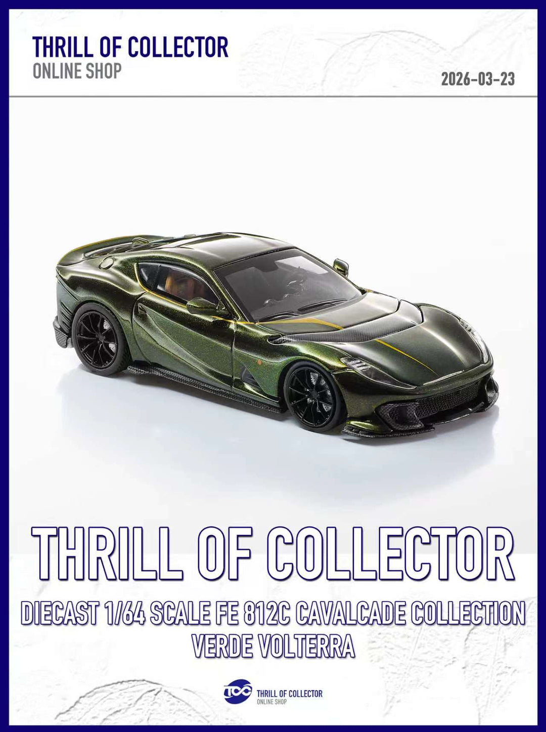 TOC 1:64 Ferrari 812C 3.0 CAVALCADE COLLECTION (4 Colours)