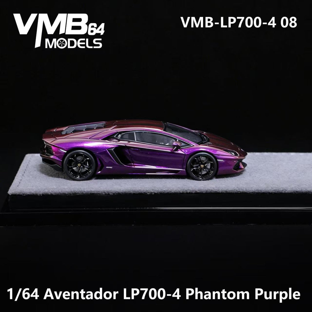[Preorder] VMB 1:64 Lamborghini Aventador LP700-4 Iridescent Purple VMB-LP700-4 08 Foshan Exhibition limited