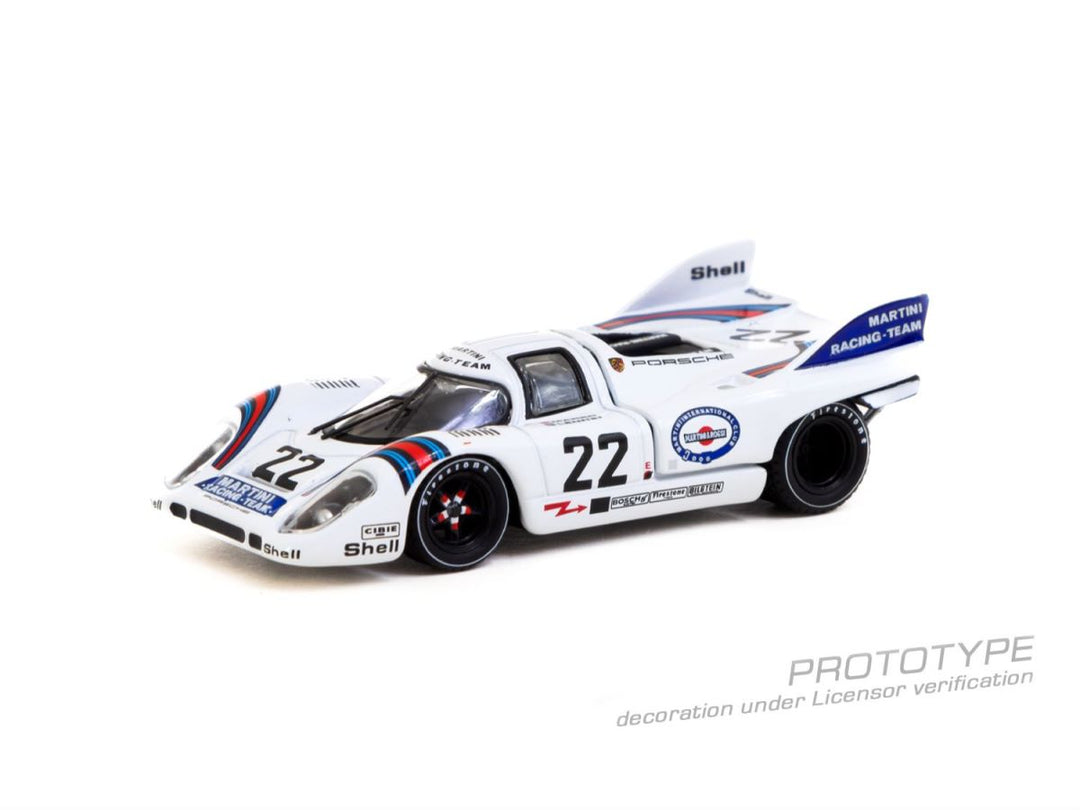 [Preorder] Tarmac Works x CURITIBA64 1:64 Porsche 917 KH 24h Le Mans 1971 Winner #22 CWB64-002-LMW22