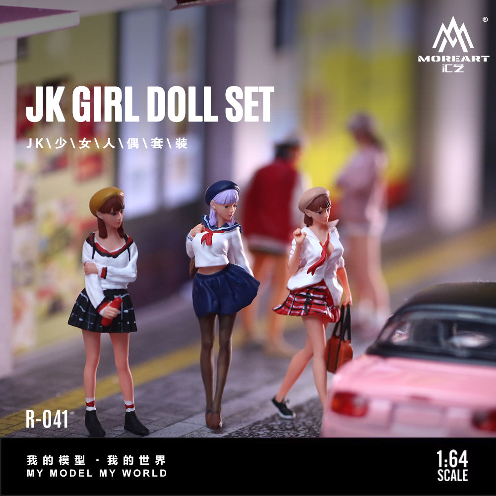 [Preorder] MoreArt 1:64 JK GIRL DOLL SET R-041