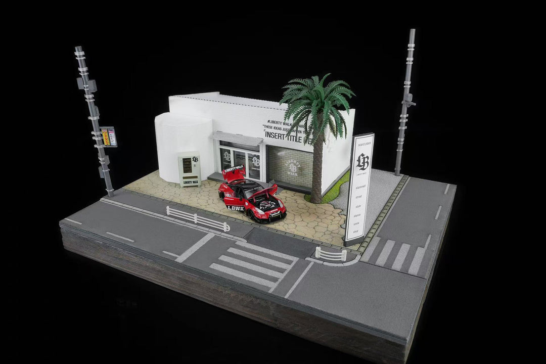 [Preorder] Motorhelix 1:64 Liberty Walk Nagoya HQStore Diorama No. 1 M90603