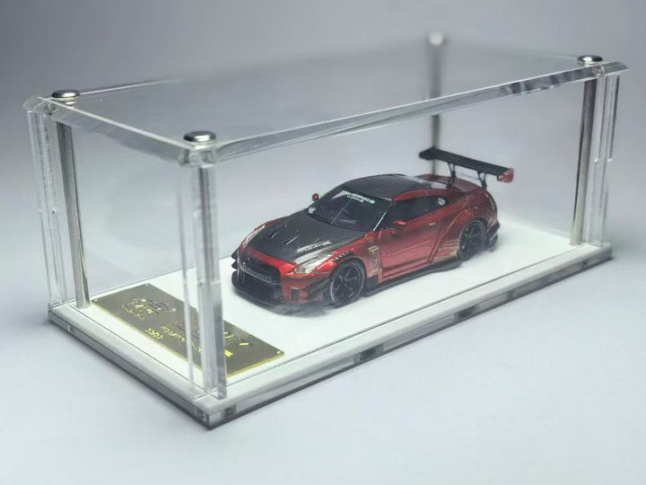 MYC Model 1:64 LB WORKS GTR R35 Type2.0 Widebody Metallic Red Carbon livery MYC640005