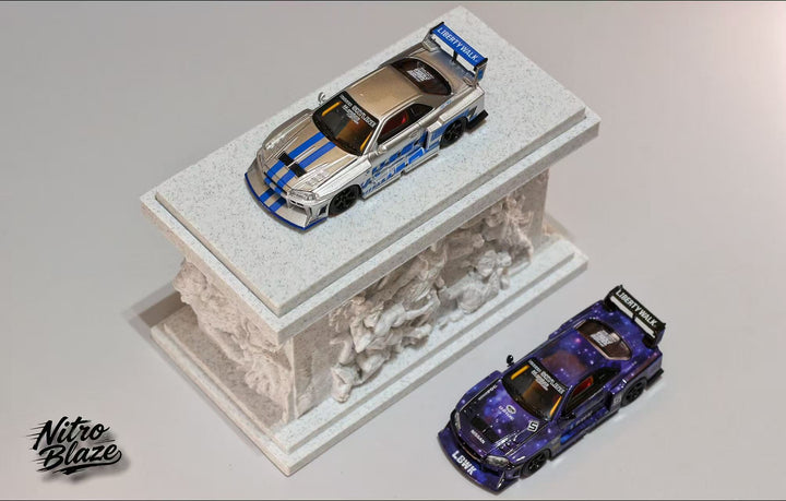 [Preorder] Nitro Blaze 1:64 Skyline ER34 LB Super Silhouette Widebody (2 Versions)