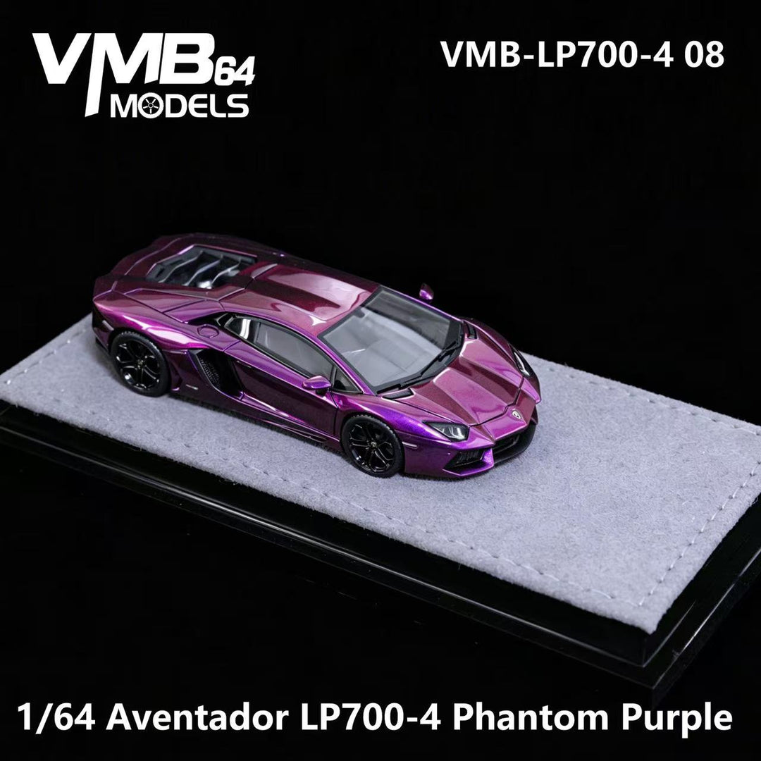 [Preorder] VMB 1:64 Lamborghini Aventador LP700-4 Iridescent Purple VMB-LP700-4 08 Foshan Exhibition limited