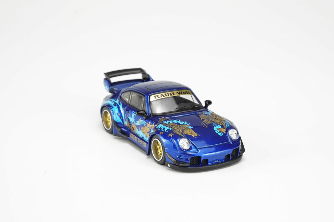 [Preorder] Motorhelix 1:64 Porsche RWB 993 Royal Ocean M62206