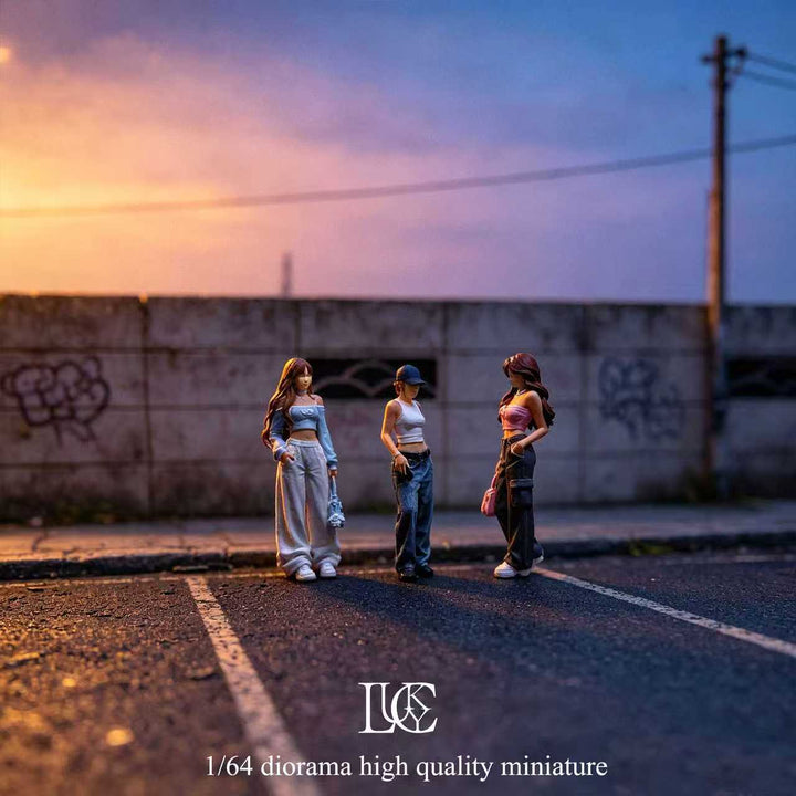 [Preorder] Lucky Studio 1:64 Street Girl Trio. LK2026092225