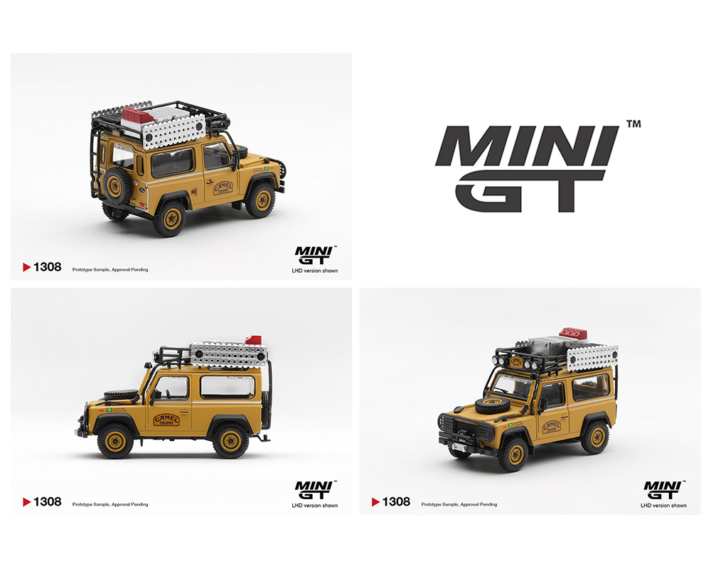 Preorder] MINI GT 1:64 Land Rover Defender 90 1985 Camel Trophy