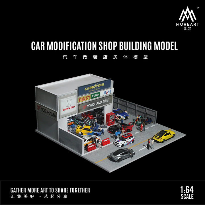 [Preorder] MoreArt 1:64 Car Modification Shop LOT SCENE