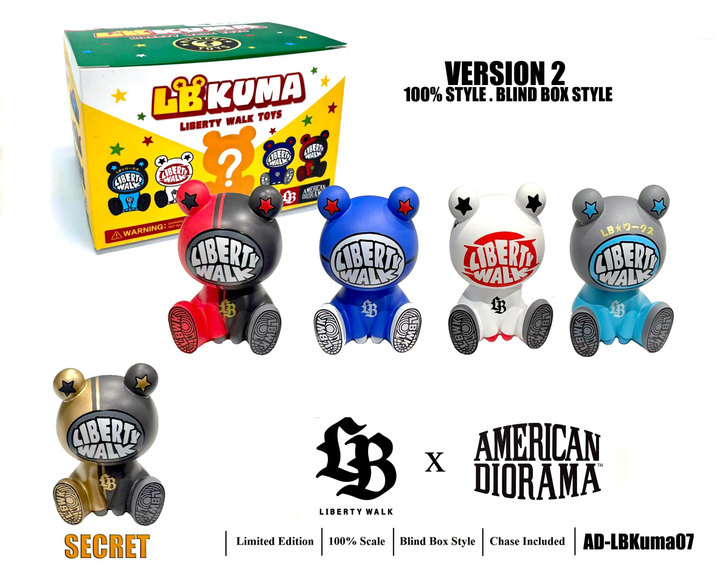 [Preorder] American Diorama Liberty Walk LB Kuma Version 2 100% Blind box AD-LBKuma07