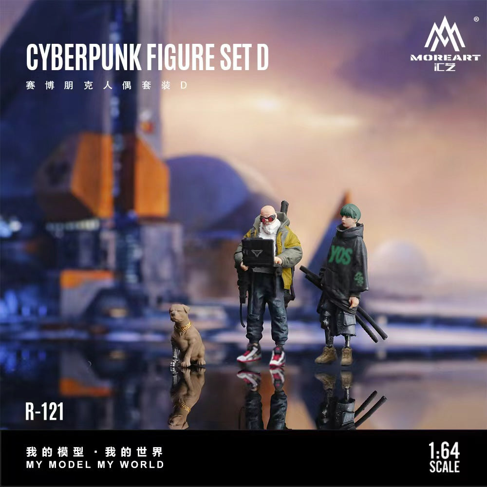 [Preorder] MoreArt 1:64 CYBERPUNK FIGURE SET D MO223121