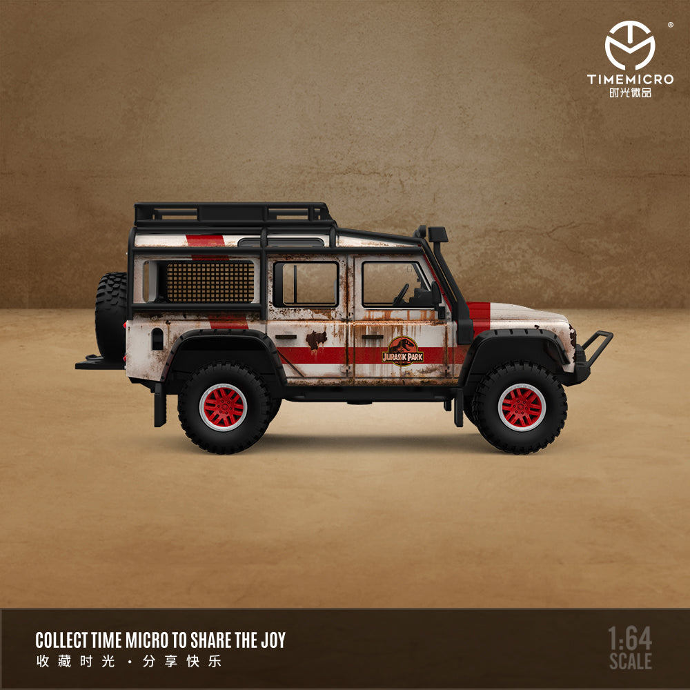 [Preorder] Time Micro 1:64 Land Rover Defender Jurassic Livery (3 Versions)