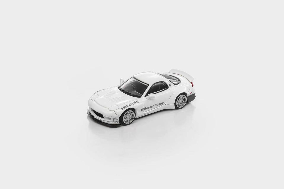 [Preorder] ModelModel 1:64 Mazda RX-7 FD Rocket Bunny WhIte MM64-RX7FDR-002