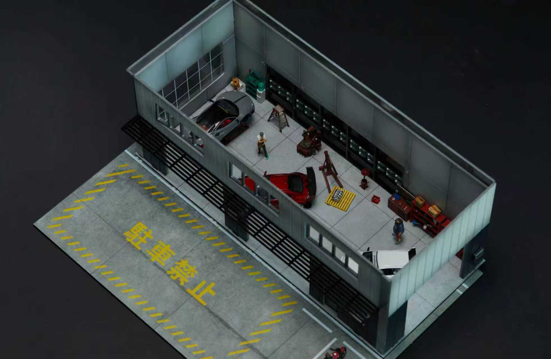 [Preorder] YOU&CAR 1:64 Repair Shop Scene (2 Colours)