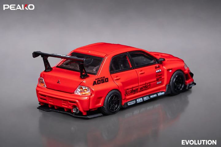 [Preorder] Peako 1:64 Varis Mitsubishi Lancer Evolution IX Red (2 Variants) PP64-002