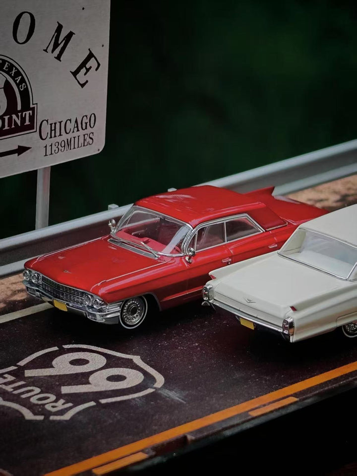 [Preorder] MK Miniatures 1:64 Cadillac DeVille Transparent Red