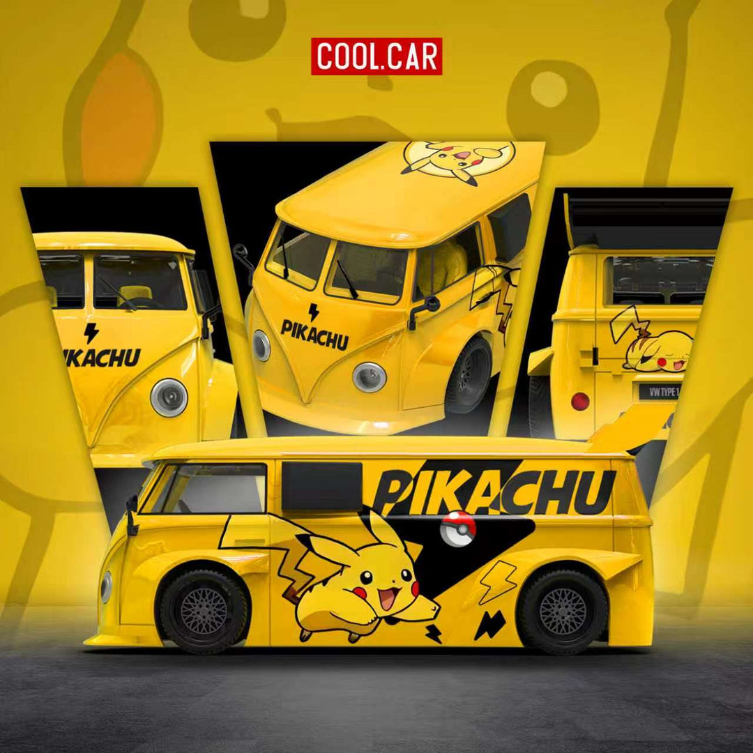 [Preorder] Cool Car 1:64 Volkswagen T1 Pikachu Livery CC642958