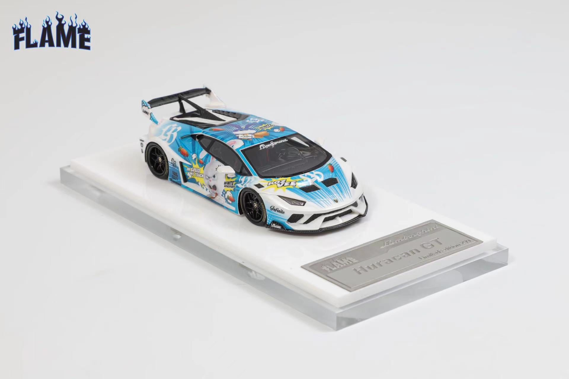1/64 Flame ランボルギーニ　ウラカン　GT LP610 ガンメタ Preorder] Flame 1:64 Lamborghini Huracan GT LP610 (4 Colours
