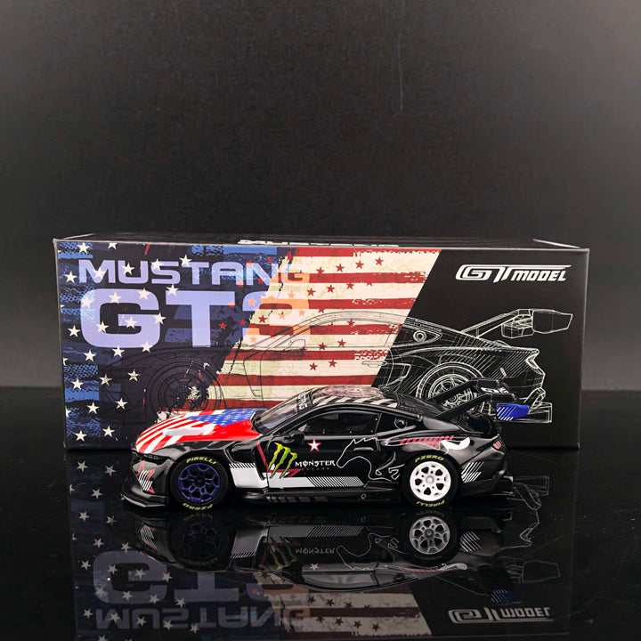 [Preorder] GT model 1:64 Mustang GT3 Black Monster