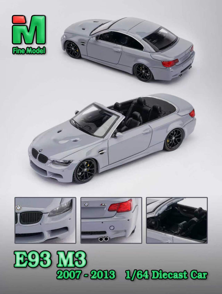 [Preorder] Fine Model 1:64 BMW M3 E93 (4 Colours)