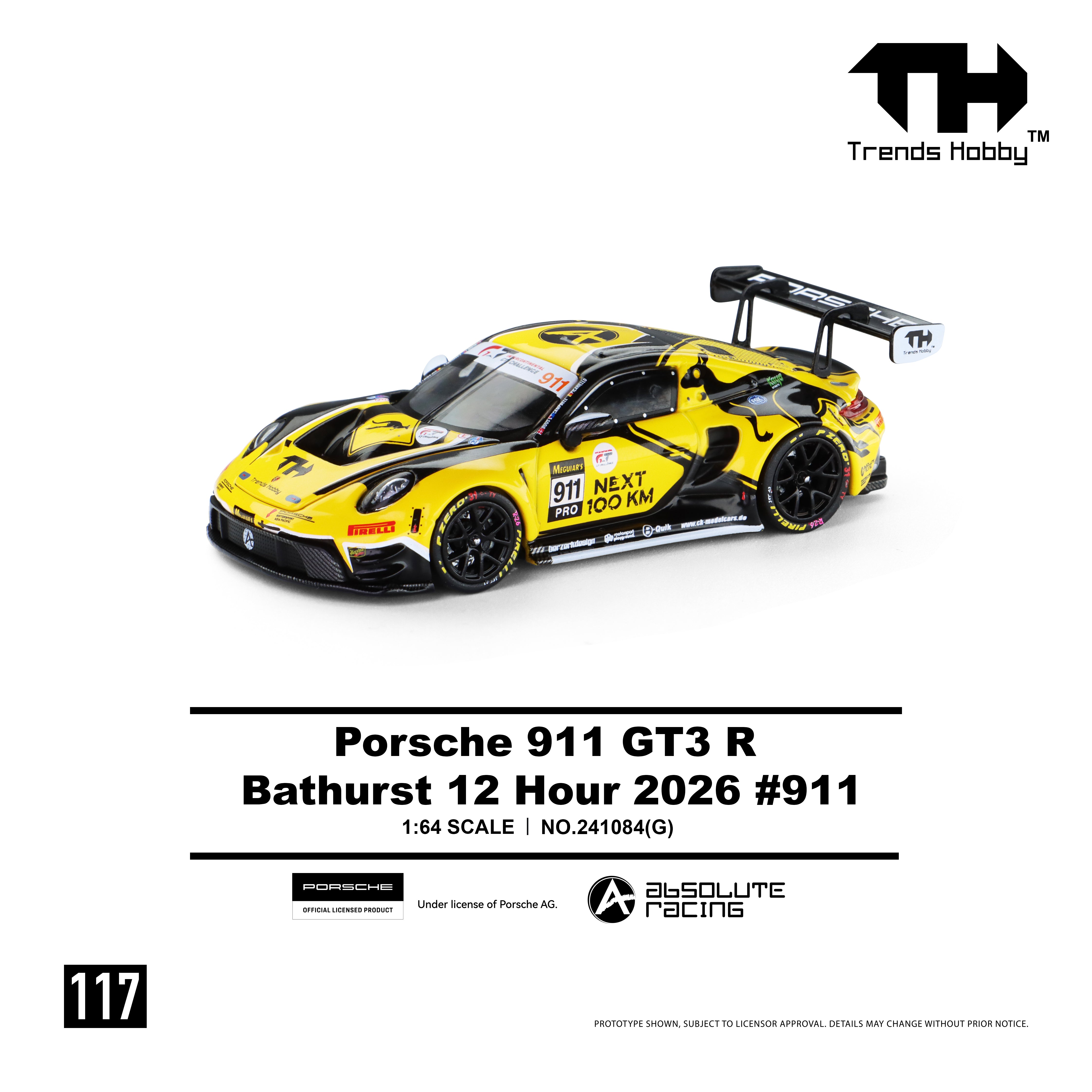Preorder] Trends Hobby 1:64 Porsche 911 GT3 R B12H 2026 911 241084