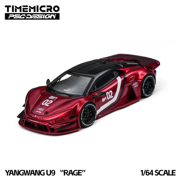 [Preorder] TimeMicro × PSC DESIGN 1:64 Yangwang U9 "RAGE” Corsa Red TM648804