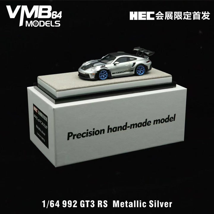 [Preorder] VMB 1:64 992 GT3 RS Metallic Silver