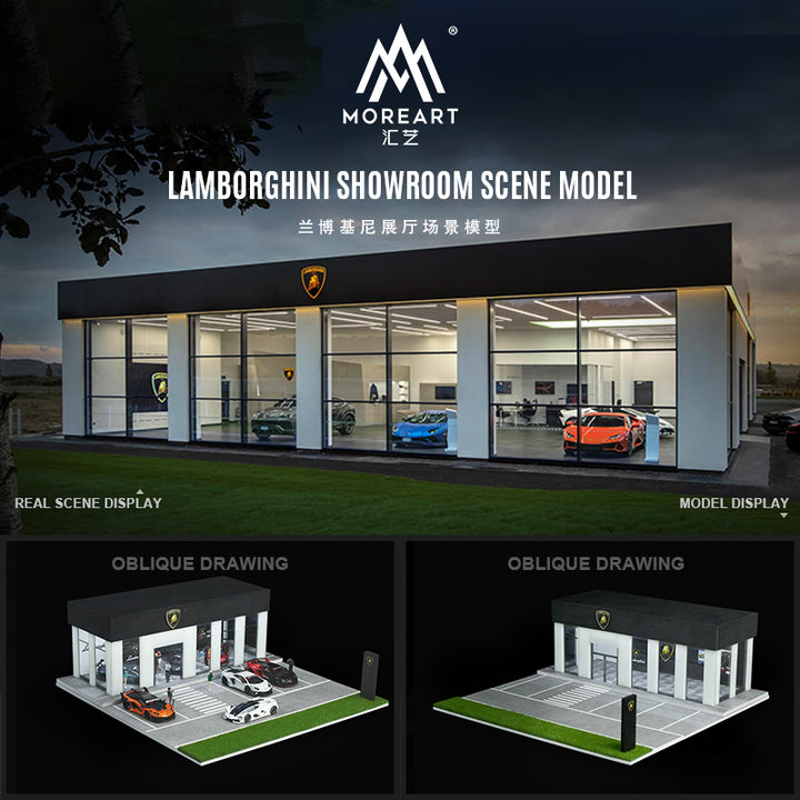 [Preorder] MoreArt 1:64 Lamborghini Showroom Scene Model