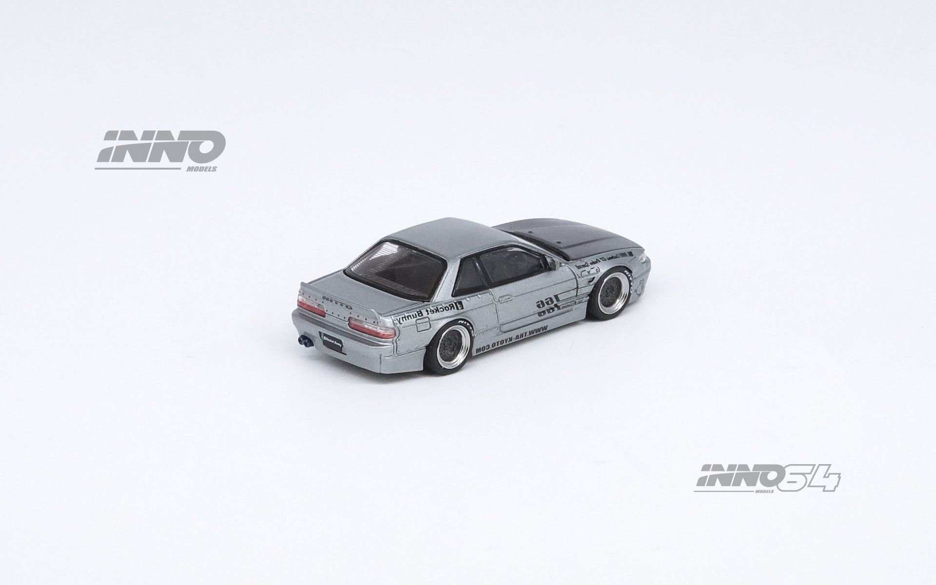 Inno64 1:64 Nissan Silvia (S13) V1 PANDEM ROCKET BUNNY Silver IN64