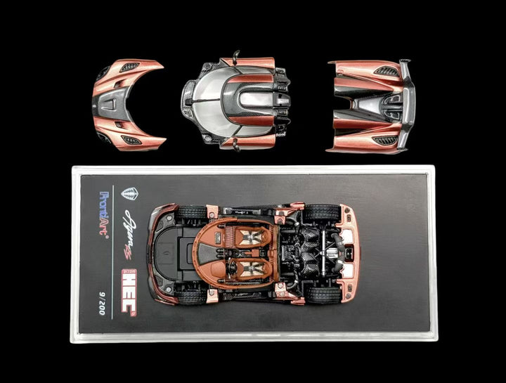 [Preorder] FrontiArt 1:64 HEC exclusive Koenigsegg Agera RS Brown-Gold
