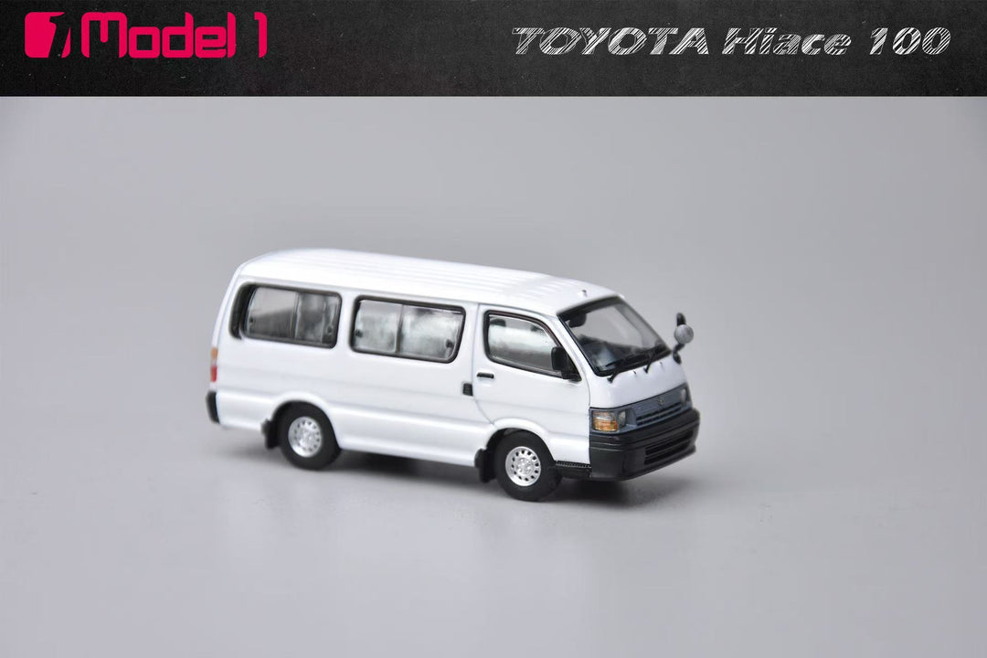 [Preorder] Model One 1:64 Toyota Hiace MK4 H100 White