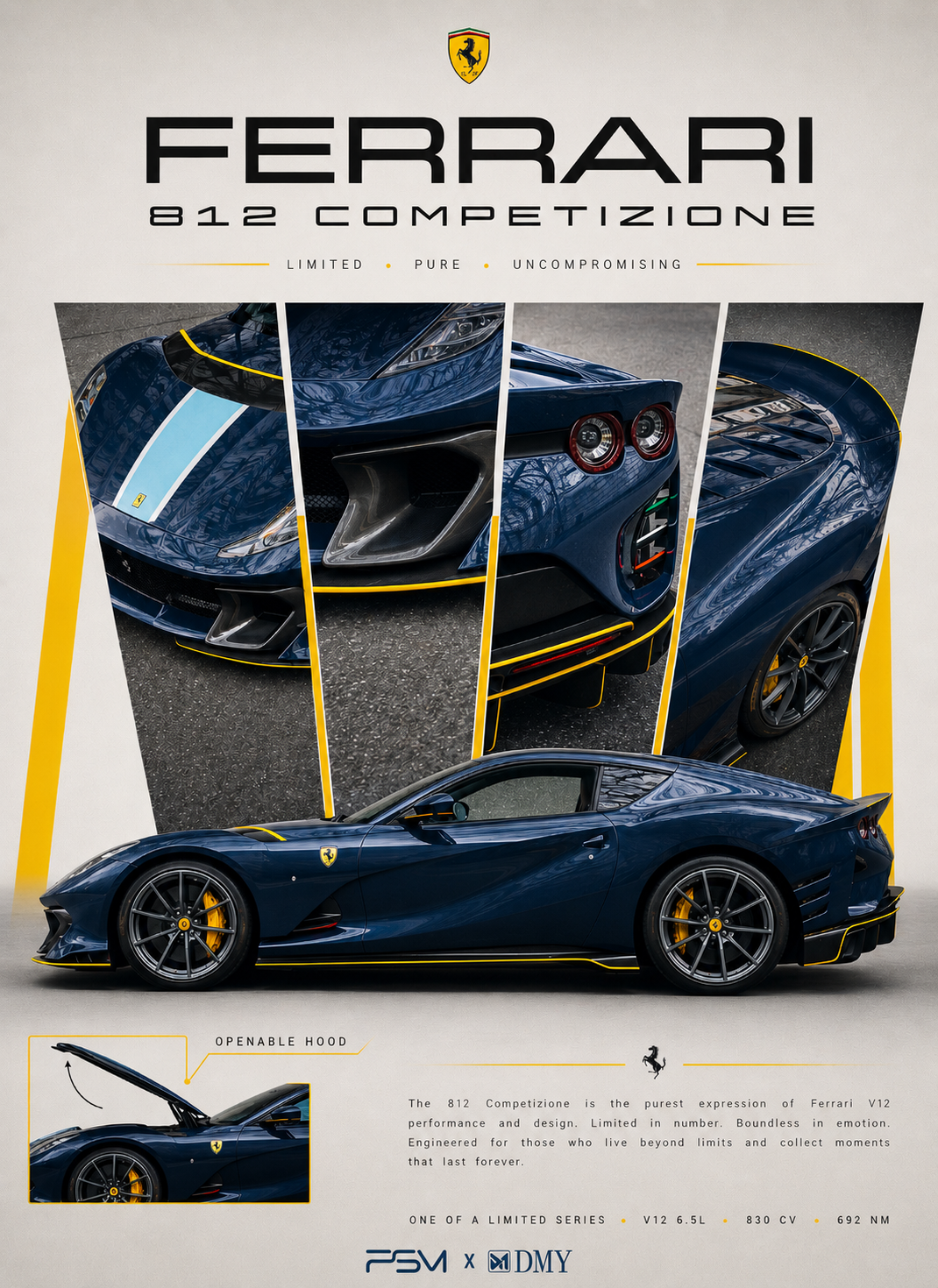 [Preorder] PSM x DMY 1:64 Ferrari 812C (2 Versions)