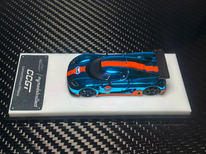 [Preorder] Model Collect 1:64 Koenigsegg ccgt Chrome Gulf Blue/Orange Edition MC640027D