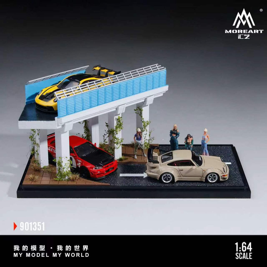 [Preorder] MoreArt 1:64 MINIATURE ELEVATED BRIDGE SCENE MO901351