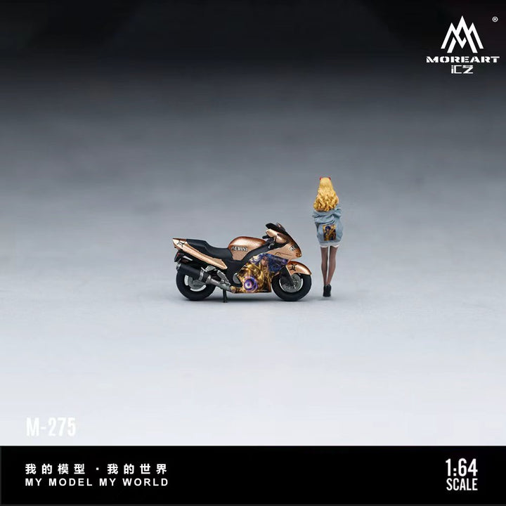 [Preorder] MoreArt 1:64 Gemini Livery &amp; Female Rider Resin Figure Set MO222275