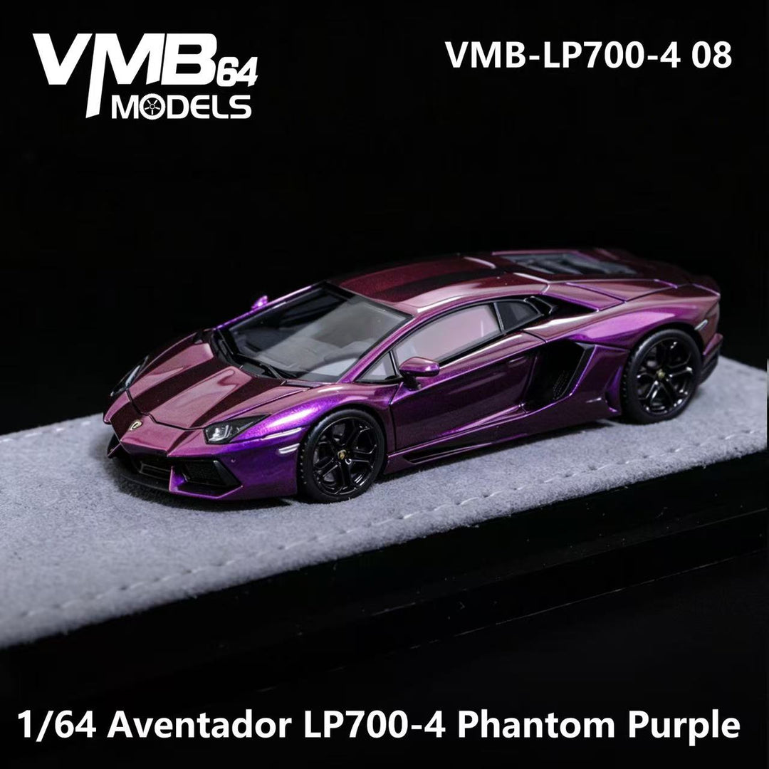 [Preorder] VMB 1:64 Lamborghini Aventador LP700-4 Iridescent Purple VMB-LP700-4 08 Foshan Exhibition limited