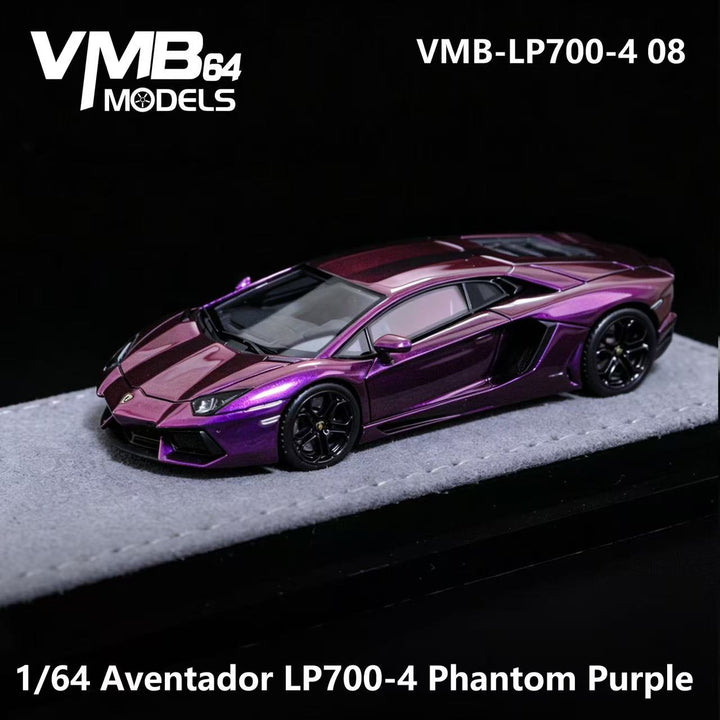 [Preorder] VMB 1:64 Lamborghini Aventador LP700-4 Iridescent Purple VMB-LP700-4 08 Foshan Exhibition limited