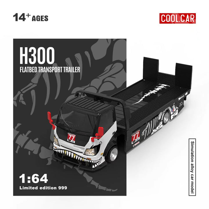 Cool Car 1:64 Hino H300 Flatbed Trailer - Bone Dragon 