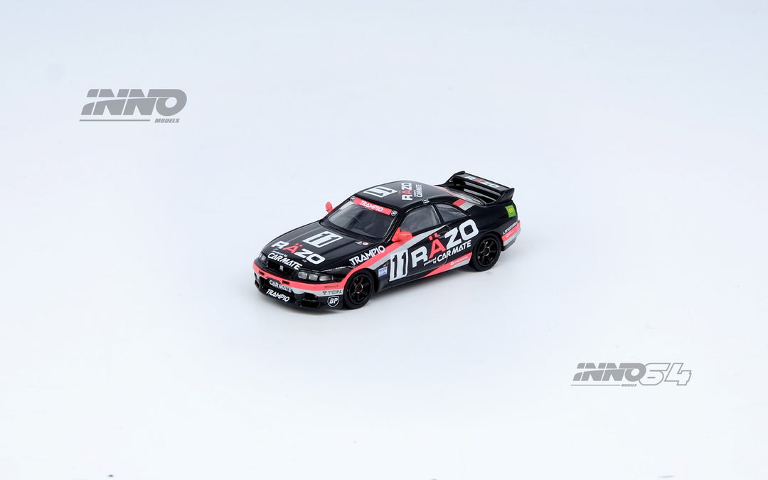 [Preorder] Inno64 1:64 NISSAN SKYLINE GT-R R33 #11 "RAZO TRAMPIO" N1 Super Endurance Series - SENDAN HIGHLAND 1995 Winner IN64-R33R-RAZO