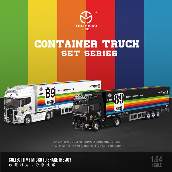 [Preorder] Time Micro 1:64 Scania Apple Container Truck (2 Colours)